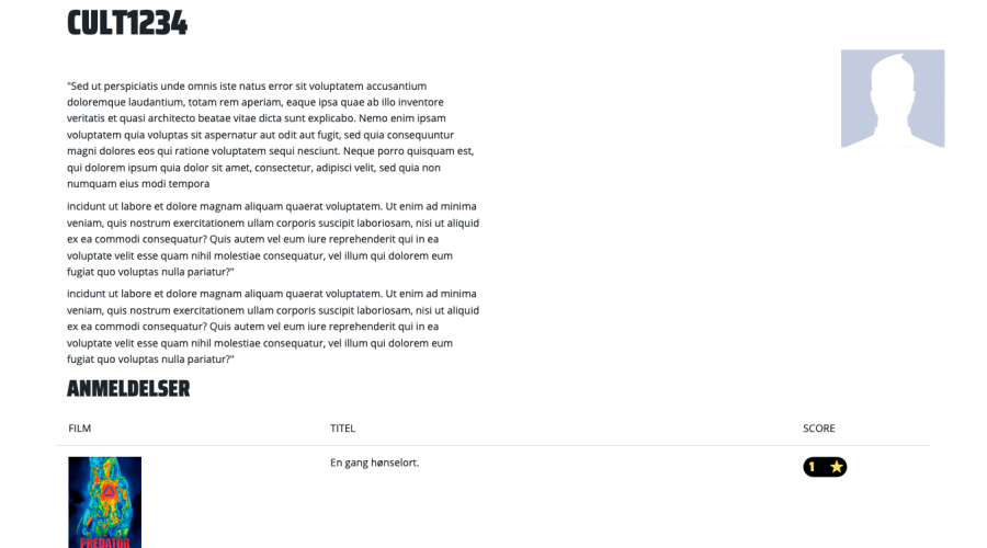SUMOshop - Udvidede brugerprofiler